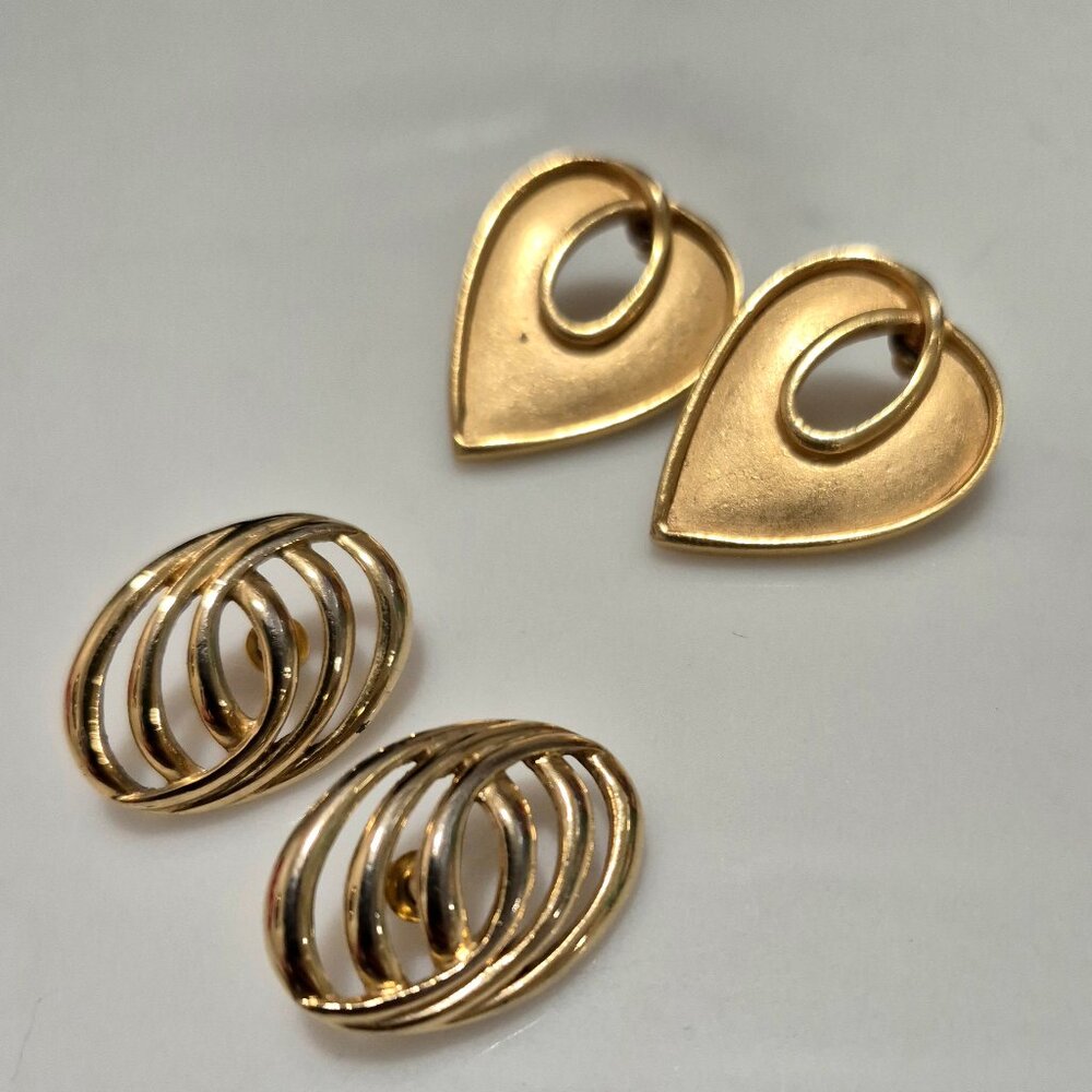 Earrings....lots of silver and gold earrings!